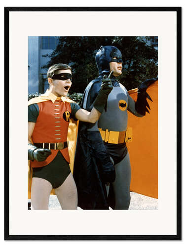Impressão artística com moldura Batman