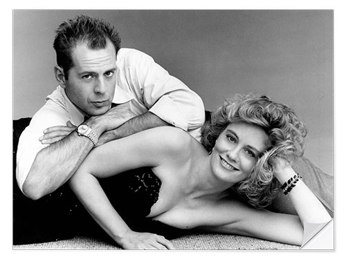 Sticker mural Bruce Willis, Cybill Shepherd I