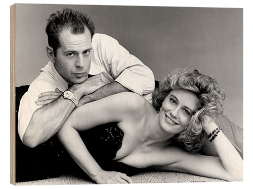 Stampa su legno Bruce Willis, Cybill Shepherd I