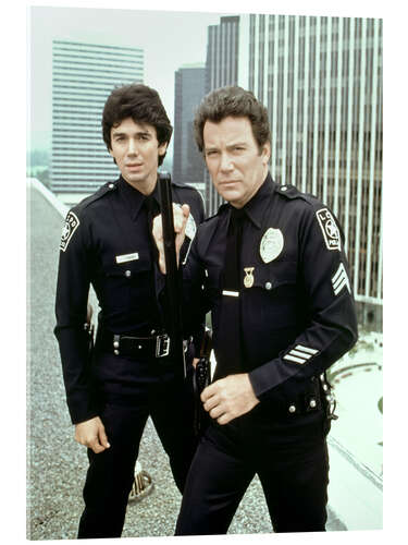 Cuadro de metacrilato T.J. Hooker, Adrian Zmed, William Shatner