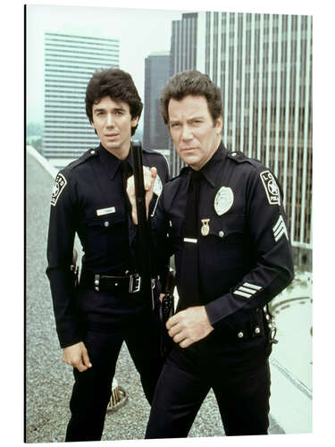 Aluminiumsbilde T.J. Hooker, Adrian Zmed, William Shatner