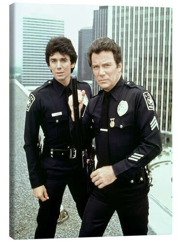 Canvas print T.J. Hooker, Adrian Zmed, William Shatner