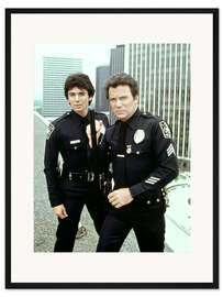 Gerahmter Kunstdruck T.J. Hooker, Adrian Zmed, William Shatner