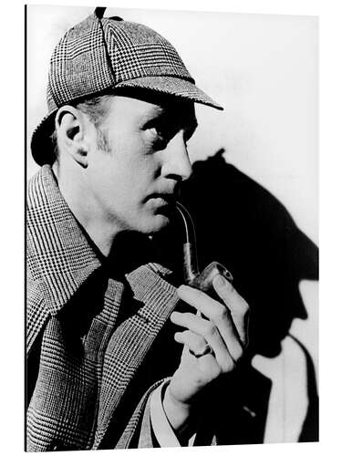 Tableau en aluminium Sherlock Holmes, Ronald Howard