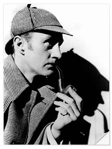 Selvklebende plakat Sherlock Holmes, Ronald Howard