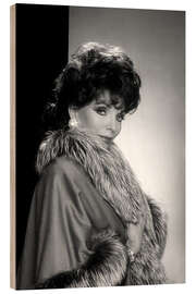 Quadro de madeira Joan Collins