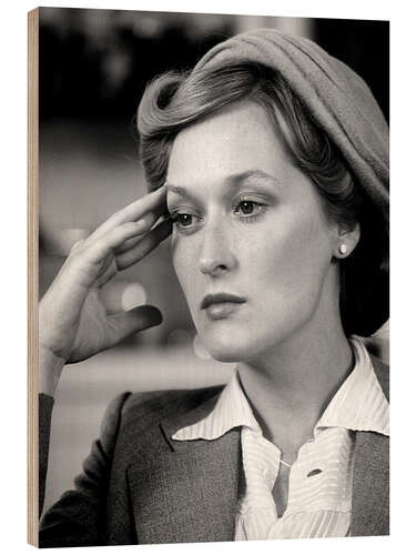 Wood print Meryl Streep