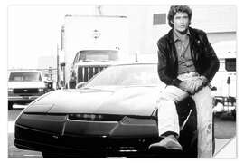 Selvklebende plakat Knight Rider