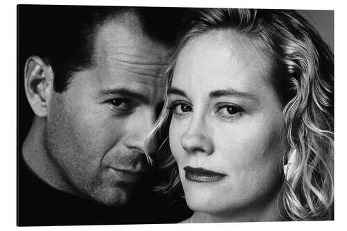 Print på aluminium Bruce Willis, Cybill Shepherd III