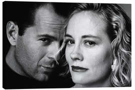 Canvas-taulu Bruce Willis, Cybill Shepherd III