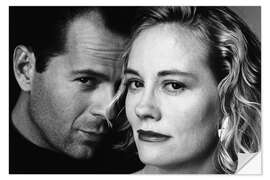 Wall sticker Bruce Willis, Cybill Shepherd III