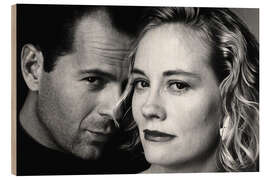 Holzbild Bruce Willis, Cybill Shepherd III