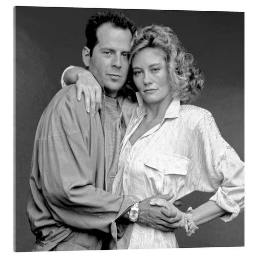 Acrylic print Bruce Willis, Cybill Shepherd II