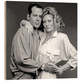 Stampa su legno Bruce Willis, Cybill Shepherd II