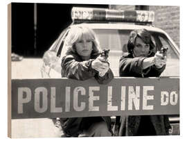 Tableau en bois Cagney &amp; Lacey II