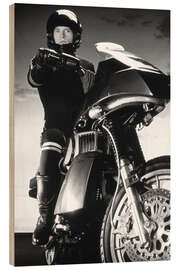 Hout print Street Hawk