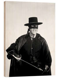 Wood print Zorro