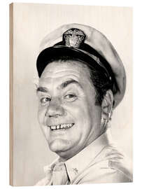 Wood print Ernest Borgnine