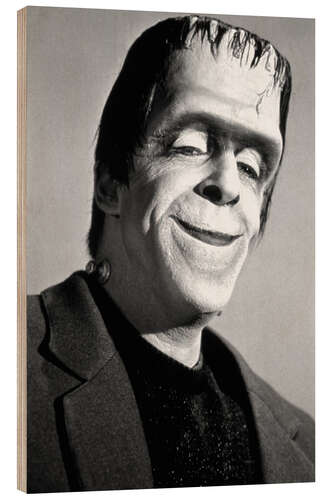 Wood print The Munsters, Fred Gwynne