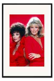 Gerahmter Kunstdruck Joan Collins, Linda Evans