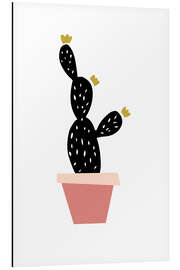 Magnettafel Kaktus in einem rosafarbenen Topf
