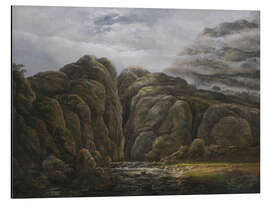 Magnettafel Norwegische Berglandschaft