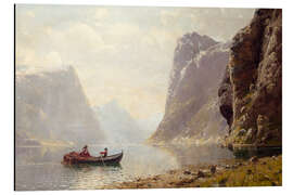 Magnettafel Rudern auf einem Fjord