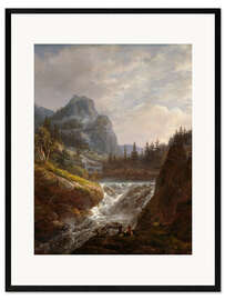 Framed art print Norwegian landscape