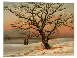 Foam board print The old oak in winter