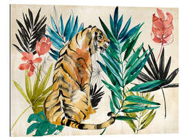 Galleriprint Tiger under palm trees