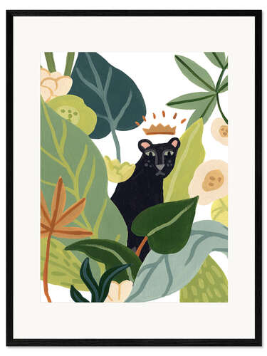 Plakat artystyczny premium w ramie Panther Magic