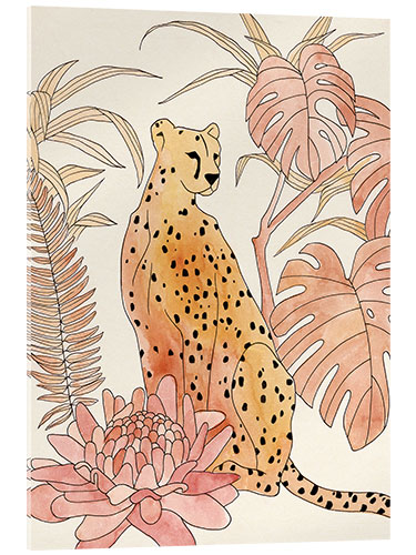 Acrylic print Blush Cheetah II