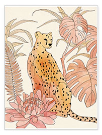 Poster  Blush Cheetah II - Annie Warren
