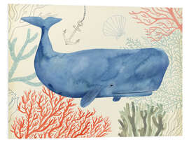 Hartschaumbild Wal im Unterwasserwald