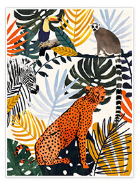 Wall print  Jungle Jumble I - Victoria Borges