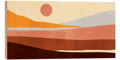 Wood print Sunseeker Landscape I