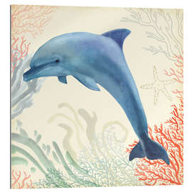 Gallery print Dolphin in the underwater forest