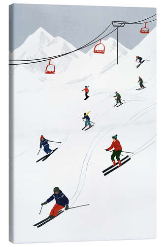 Canvas print On the Ski Slope