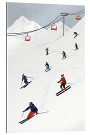 Gallery print On the ski slope