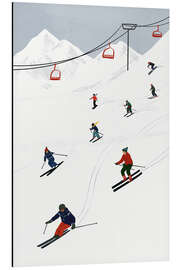 Magnettafel Am Skihang