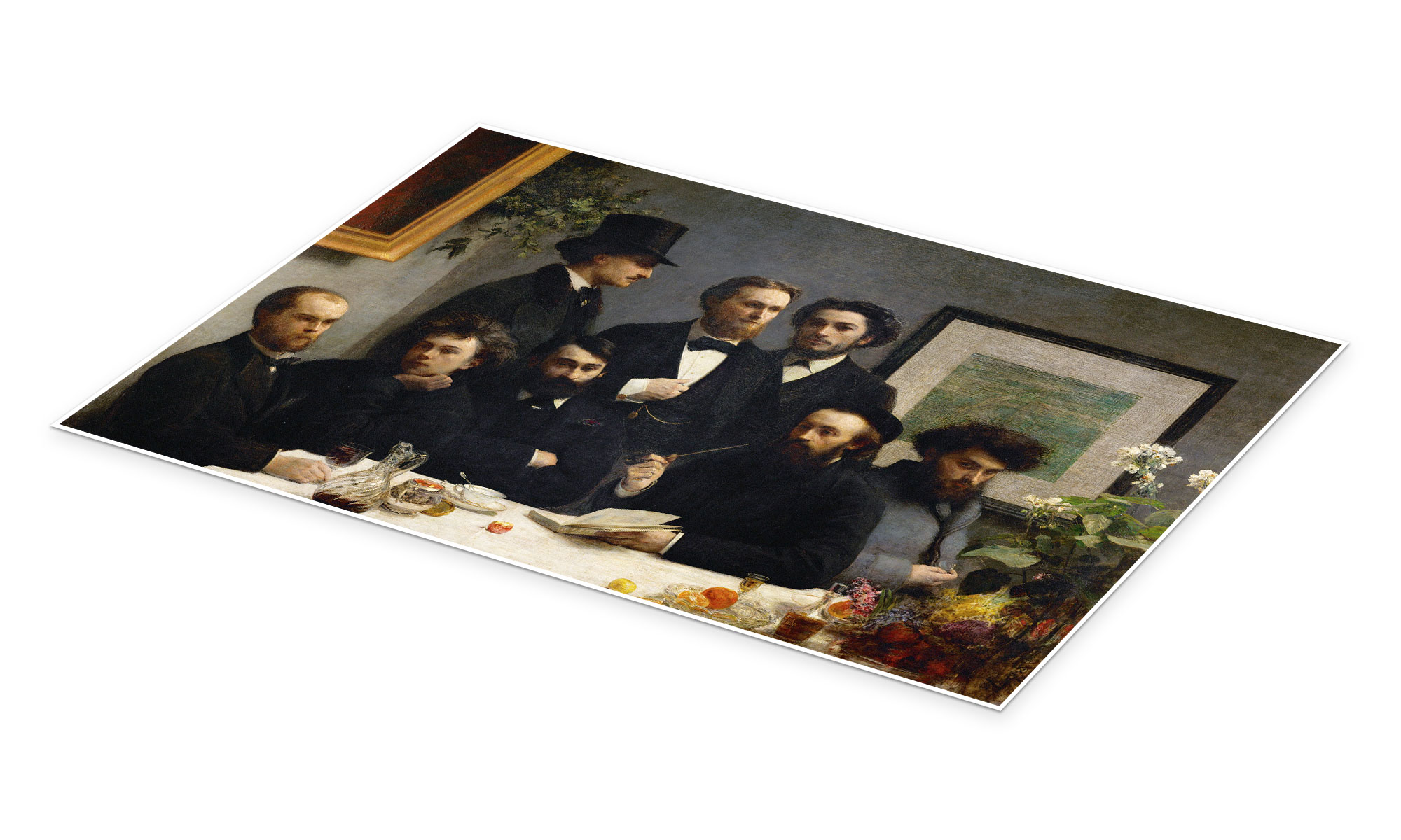 Corner of the table print by Henri Fantin-Latour | Posterlounge
