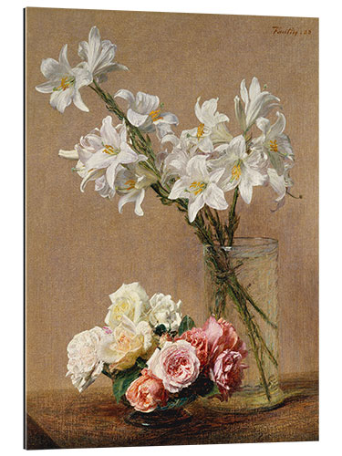 Gallery print Roses and lilies