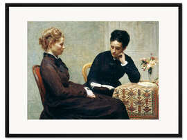 Gerahmter Kunstdruck Lesen