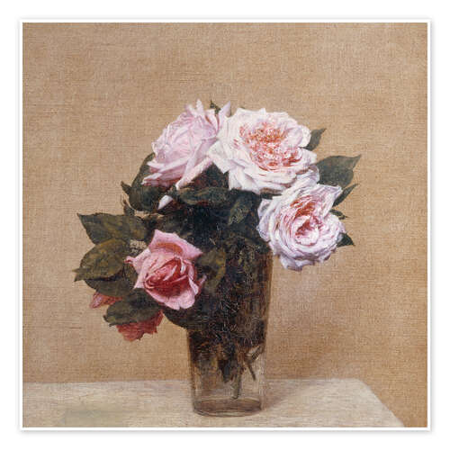 Poster Blumen, Rosen