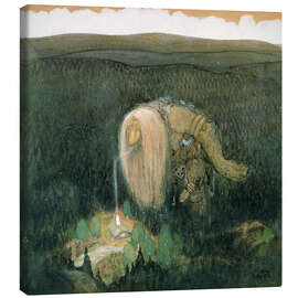 Canvas print  A forest troll - John Bauer