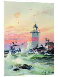 Gallery print Coastal landscape with a lighthouse