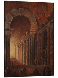 Magnettafel Eine überwölbte Treppe, Architekturstück