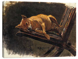 Canvas print Dog lying