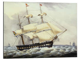 Magnettafel Schwedische Fregatte zweiten Ranges mit 36 Kanonen