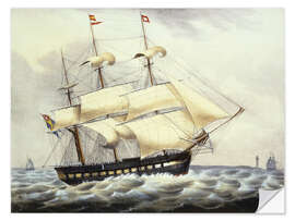 Wall sticker Swedish frigate second rank with 36 guns